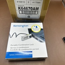 NEW Lot of 5 Kensington K64670AM Portable Combination Lock Laptop Security Cable
