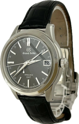 Grand Seiko SBGE227 Elegance Collection 40mm St.Steel Black Leather Watch