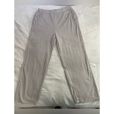 Live 2 lounge woman Pleated Wide-Leg Knit Pants - Light Taupe size M
