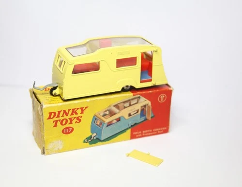 Dinky 117 Four Berth Caravan In Original Box - Good Vintage Original 1960s Lot 2