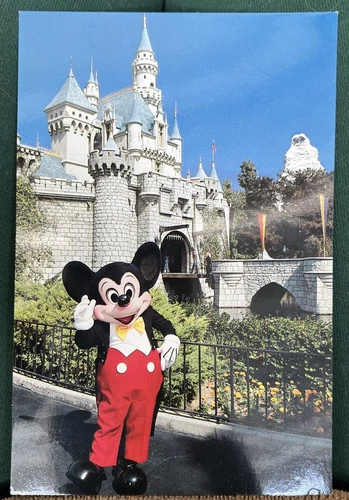 Vintage 1980s Disneyland Unposted Postcard Mickey Mouse