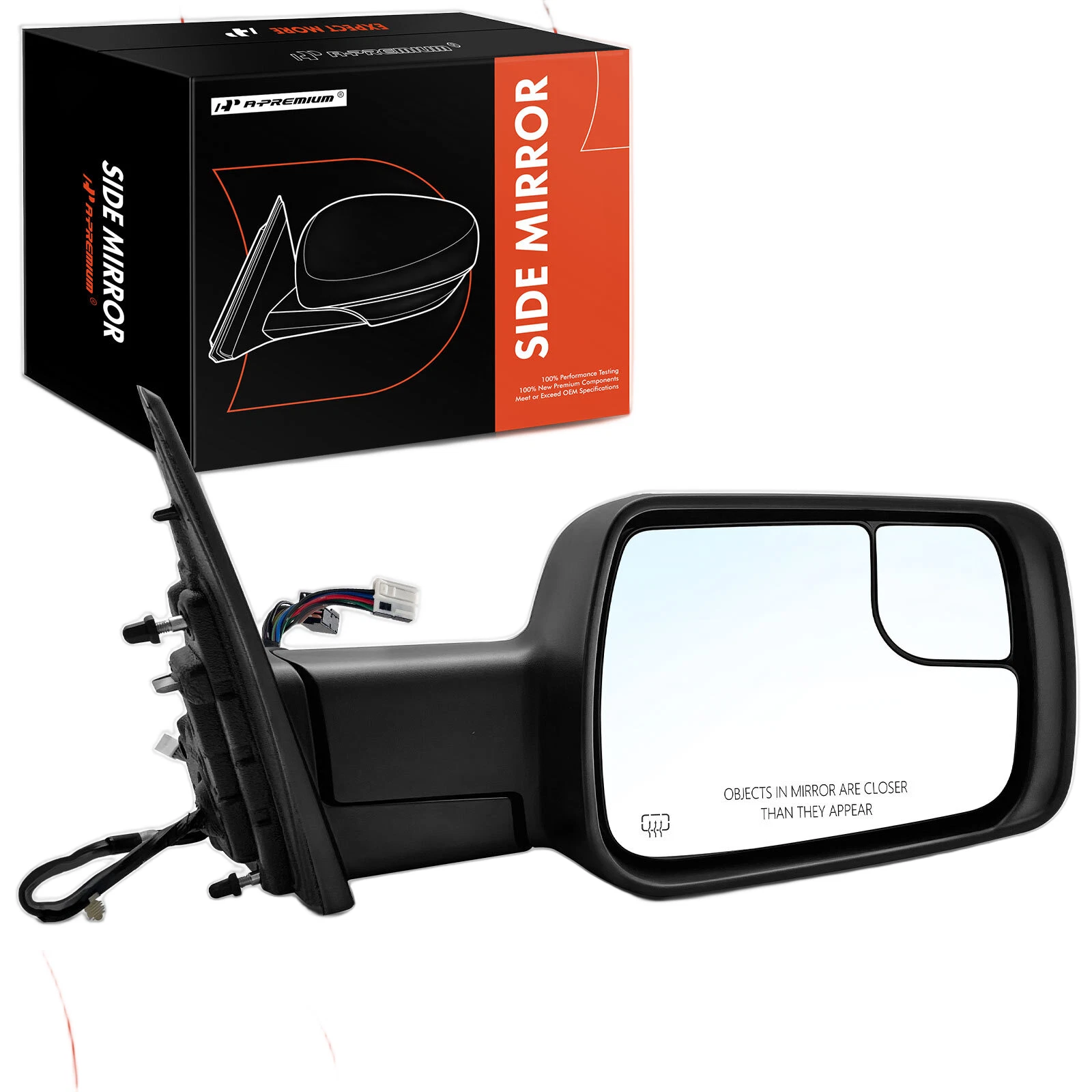 A-Premium Passenger Power Mirror w/ Power Fold Signal Memory for Ram 1500 19-22