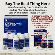 6 Month Supply Minoxidil 5% For Mens Genuine Brand UK stock