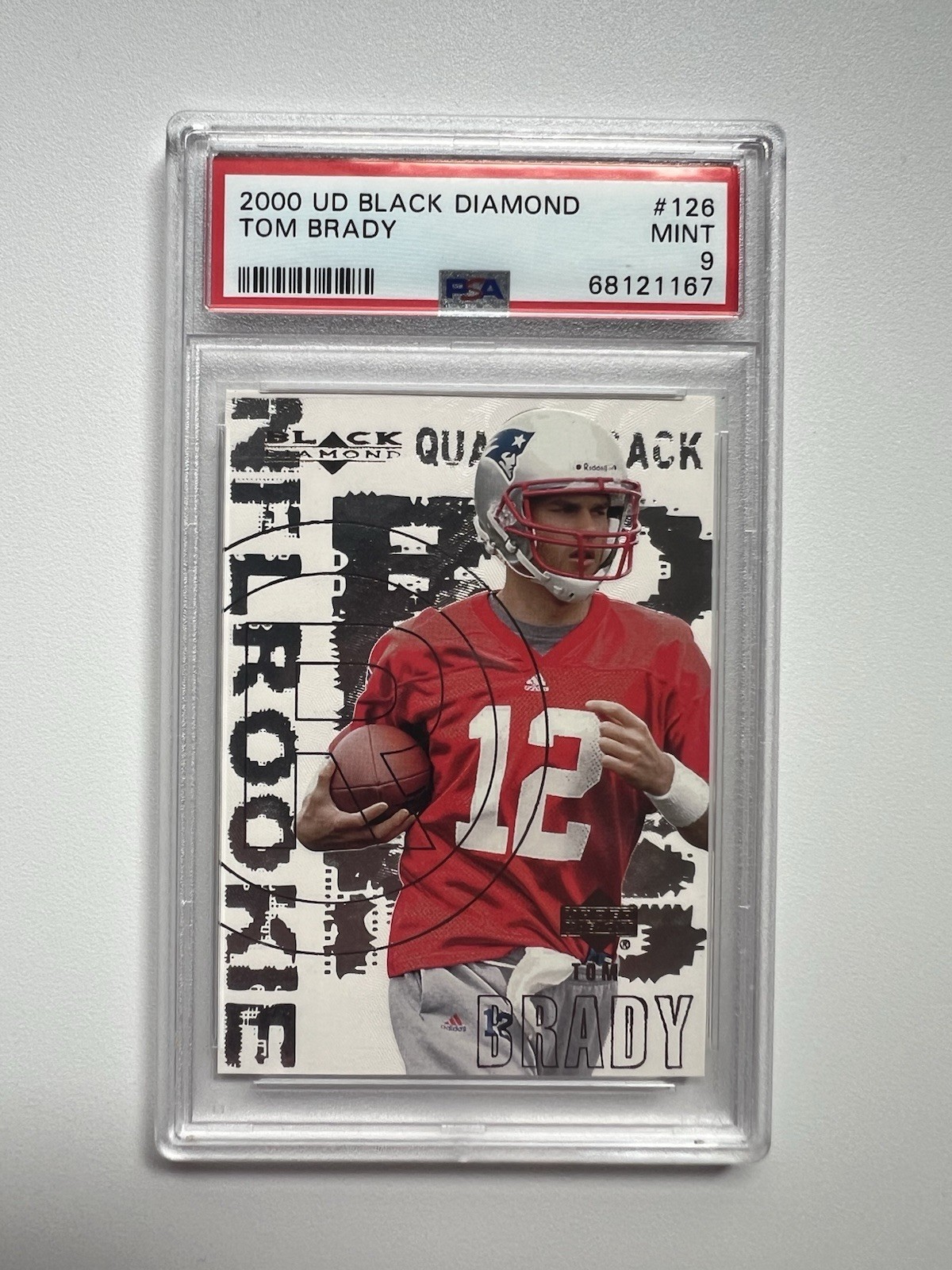Upper Deck 2000 Black Diamond Rookie Tom Brady #126 PSA 9 Patriots