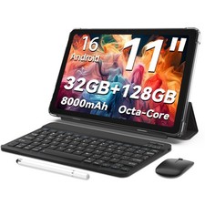 TUOHAITIME 11 Zoll Tablet Android 16 32GB 128GB Tastaturhülle