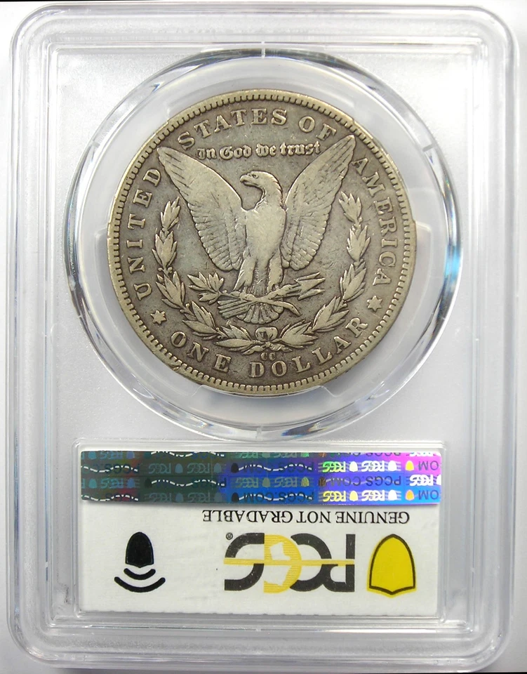 1893-CC Morgan Silver Dollar $1 Carson City Coin - Certified PCGS VF Detail - Image 3 of 4