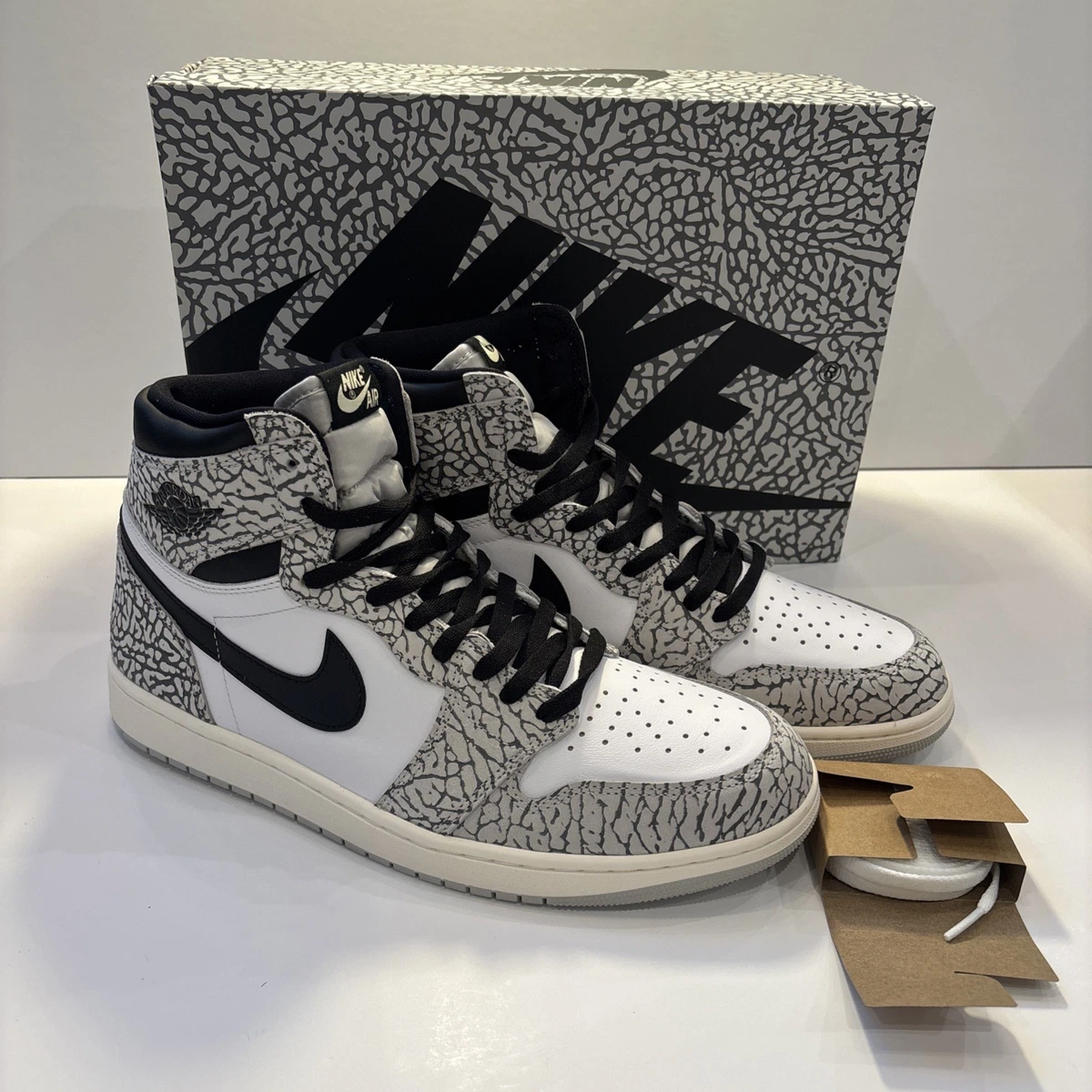 Jordan 1 Retro OG High White Cement for Sale | Authenticity