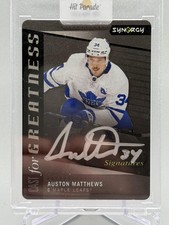2020-21 Upper Deck Auston Matthews Cast for Greatness Black Signatures /10