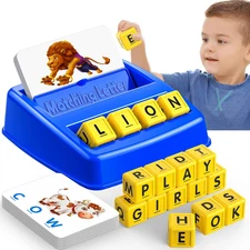 Learning Games for Kids Ages 3-8, Matching Letter Game for Kids Toys Ages 3-8 Ed