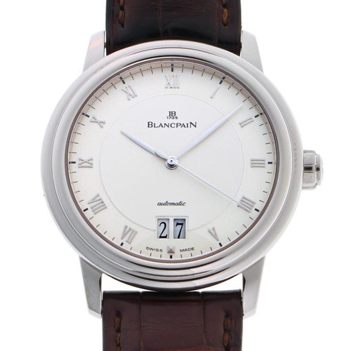 BLANCPAIN Villeret Double Window 6850-1542-55 Automatic White Gold Men's Watch