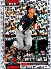 2026 Topps #346 Tristin English Topps Foil Pattern