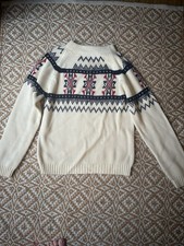 1980s Vintage JCPenny Acrylic Sweater In Size Large Made In USA