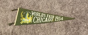 1933 Chicago Worlds Fair 'A Century of Progress' Pennant