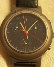 BMW M Style Chronograph läuft sehr gut. Sehr gepflegter Zustand! Titan!
