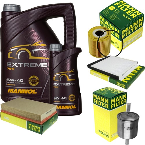 Set Olio Motore MANNOL Extreme 5W-40 5L + Filtro Olio SCT Germany – API SN/CF