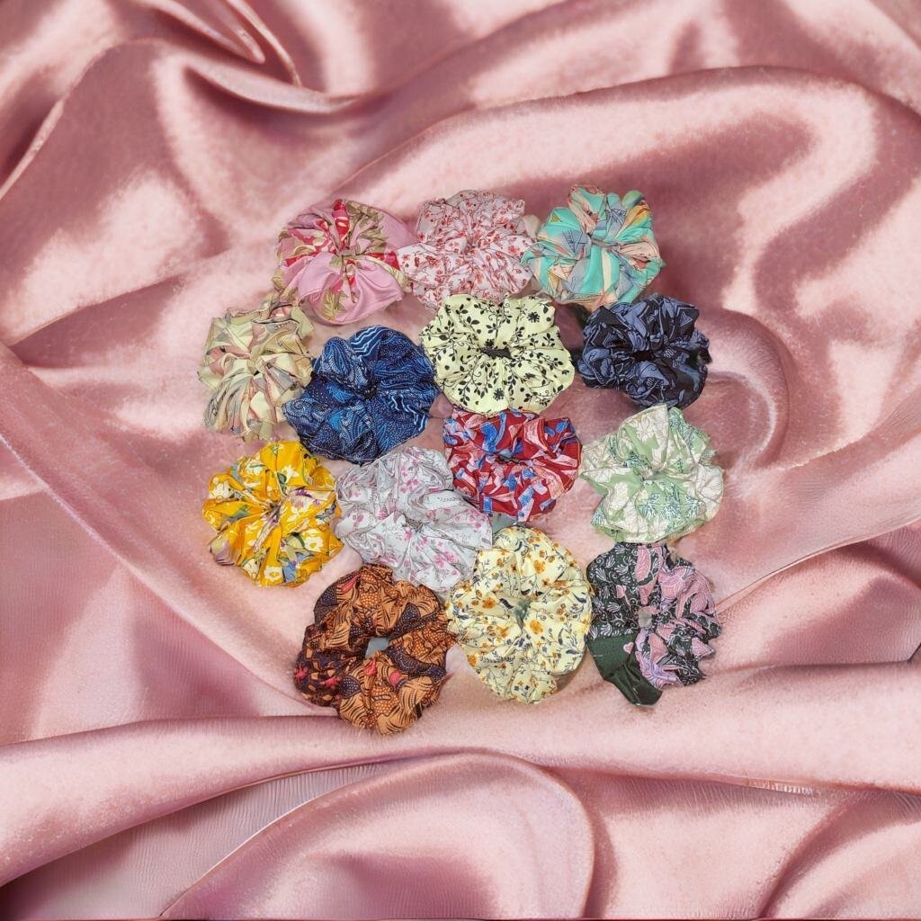 10pcs Women's Wide-brimmed Elastic Hair Band Comfort Scrunchie Hair Tie Big New