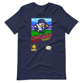 Chicago Cubs Baseball Team Jersey 8-bit Nintendo NES Retro Vintage T-Shirt