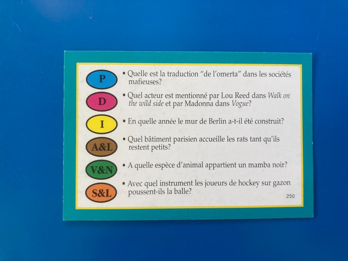 Lot De 50 Cartes Recharge Pour Trivial Pursuit Filles Garçons - 300 Questions, 8-11 Ans | Occasion