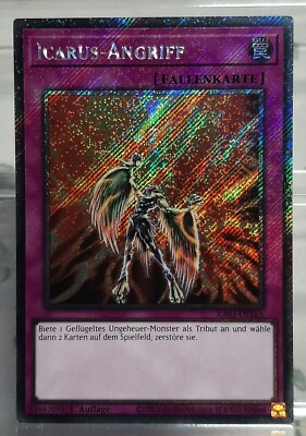YUGIOH - Icarus-Angriff (V.1) - Platinum SCR - RA03-DE165 - Q. C. Bonanza -DE/NM