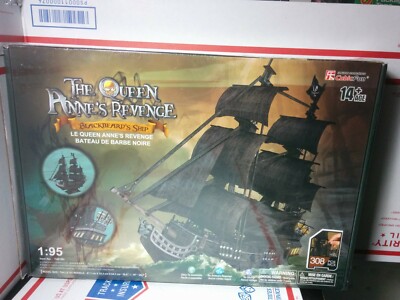CubicFun 3D Puzzles 27'' Pirate Ship The Queen Anne's Revenge 1:95 308 pieces NEW