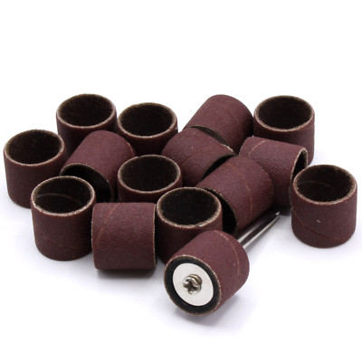 20x Schleifhülsen + Aufnahmedorn 6mm Körnung 400 - Für Dremel Und Proxxon Multifunktionswerkzeuge