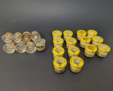 Glass Fuse Edison Base Screw Vintage (Lot of 22) 15/20/30 GE Zell Misc Brands