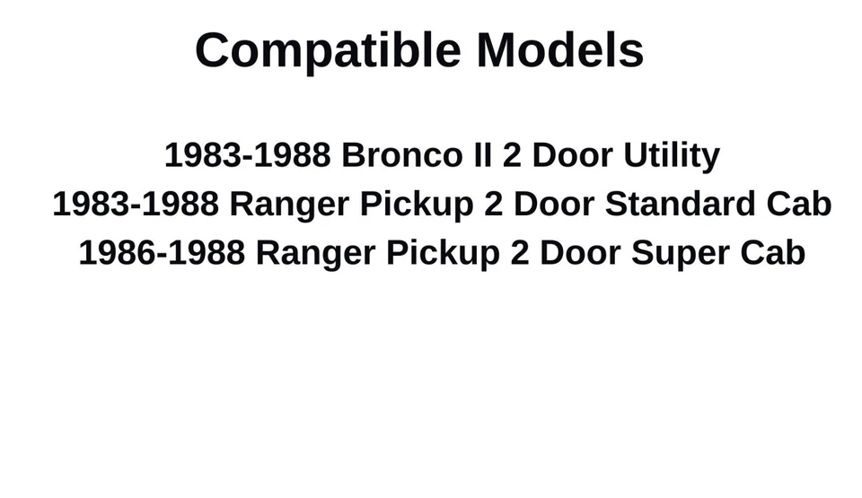 Fits 83-88 Ford Ranger Pickup, Bronco II Driver Front Door Window Glass W/ Vent Foto 2 de 4