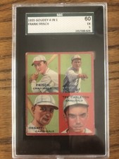 1935 Goudey 4 in 1 Dizzy Dean SGC 60 (5) Ex HOF puzzle 6a Short Print