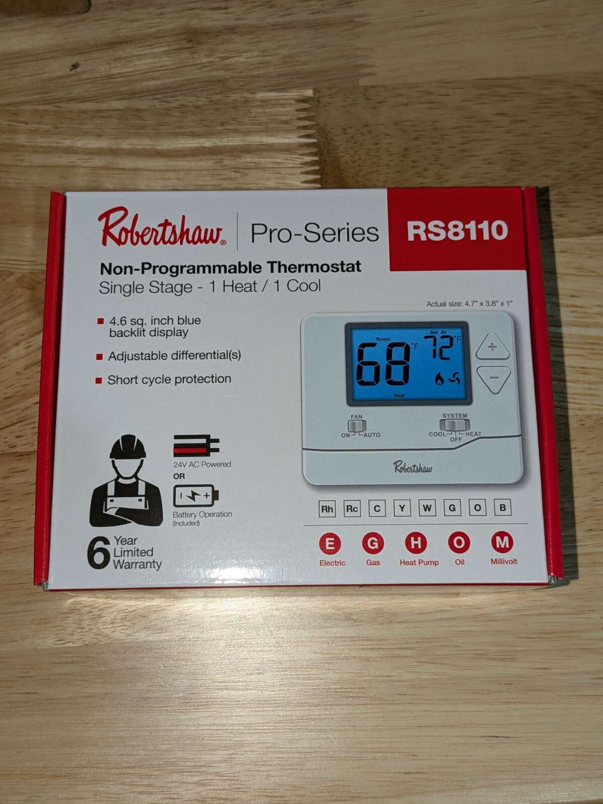 Hvac System Stage Heat Stage Cool Thermostat Programmable