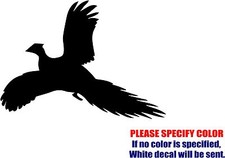 Vinyl Decal Sticker - Pheasant Turkey Hunting Car Truck Bumper Window Fun 7"