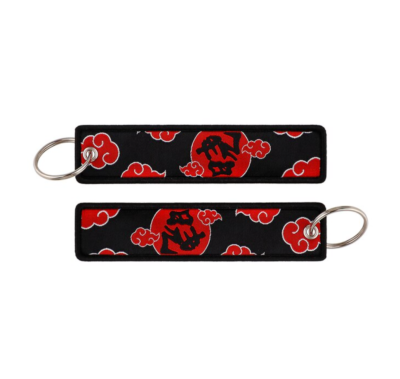 Naruto Anime Series Akatsuki Red Cloud Embroidered Double Sided