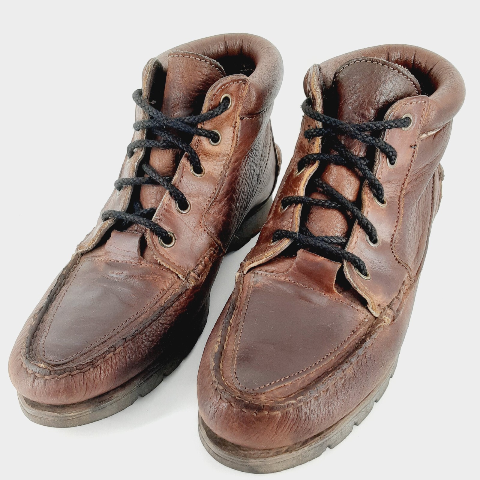 Timberland Waterproof Brown Leather Moc Toe Ankle Boots 57331 Womens Size 7 M