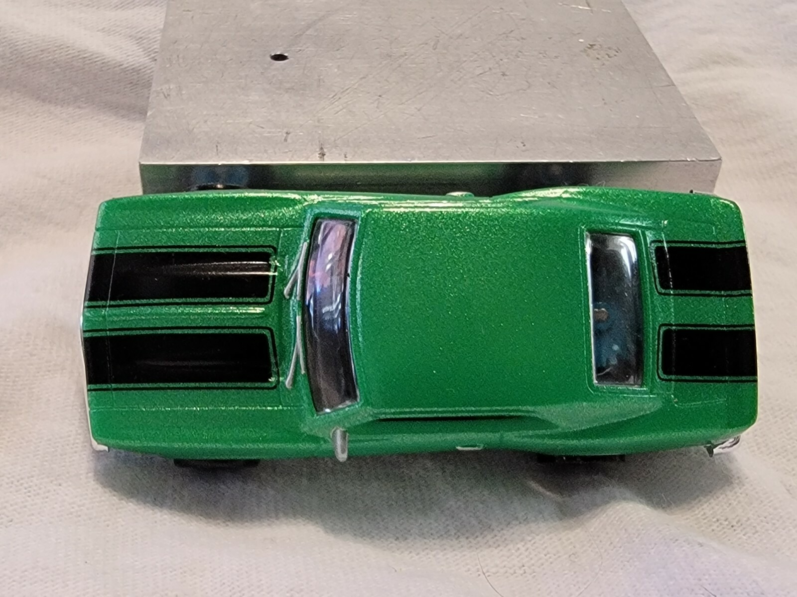1969 Z-28 Camaro NU-RORA Green/Black  ho slot car with a TFX chassis 