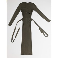 ZARA Knit Cutout Back Midi Dress Women's Size S