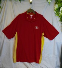 Men's San Francisco 49ers NFL Team Apparel Polo 49ers Logo Red Size XL