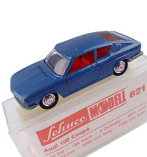 Schuco 1:66 Audi 100 Coupe in OVP Modell # 821 Box 70er Jahre Made in Germany