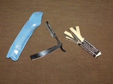 VINTAGE BARBER WECK HAIR SHAPER with 5 PLATINUM SHAPEREDGE BLADES NEW OLD STOCK