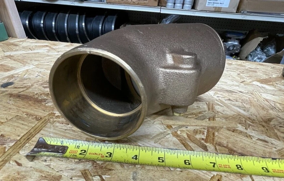 FNW Figure 1242M 3" #150 Y-Pattern Swing Check Valve Bronze Solder End NeW  - Image 2 of 3