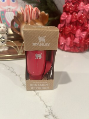 #ad #ad Stanley Water Bottle Keychain Christmas Tree Ornament Strawberry Red Elf $19.95