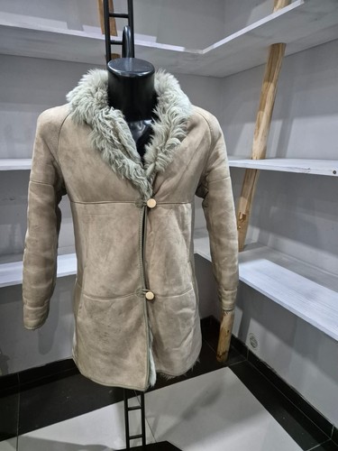 Veste En Cuir De Mouton (Shearling) Pour Femme - Taille 44 - Occasion Très Bon état