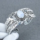 Rainbow Moonstone Gemstone Handcrafted Natural Gemstone Bangle Jewelry