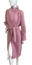 Joie Pink Long Wool Coat Size L