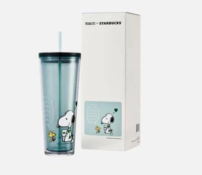 2025 Limited Edition Starbucks Insulated Mug Peanuts Joe Kind Snoopy Love 24 oz.