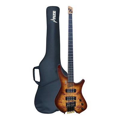 Haze B4H Timberline Series Headless Electric Bass  w/ Passive BJ-80 Pickups