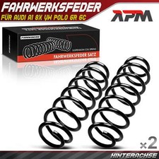 2x Federn Fahrwerksfeder Hinterachse für Audi A1 8X1 8XK 8XA 8XF VW Polo 6R 6C