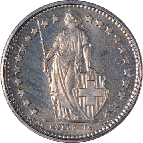 Switzerland 1974 Half Franc ICG PR66 KM#23a.1
