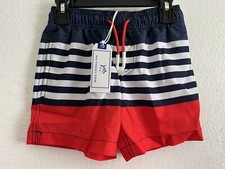 Southern Tide Boy s USA Striped Swim Trunks Size XS NWT 59.50