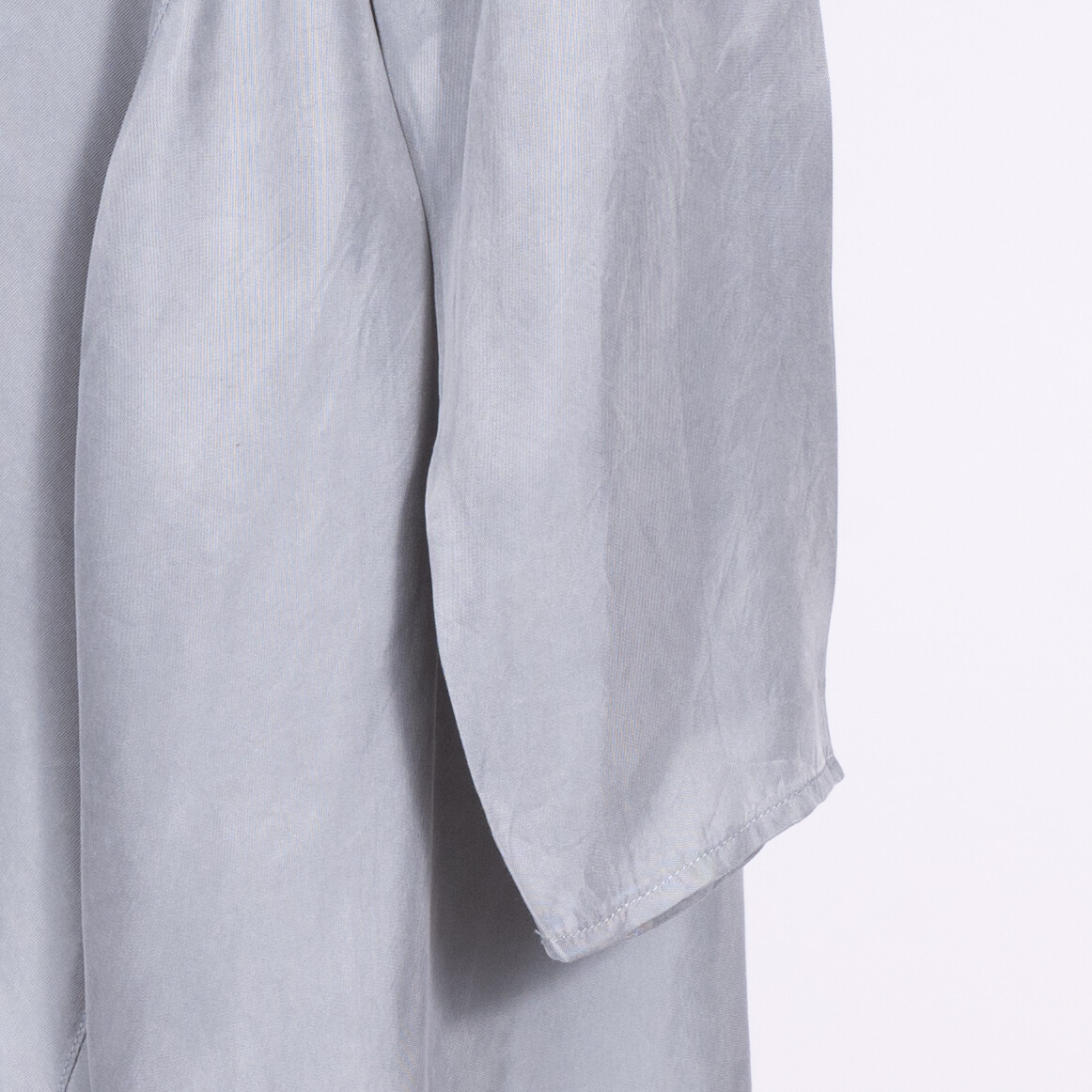 Soft Surroundings Gray Standup Collared Button Up… - image 6