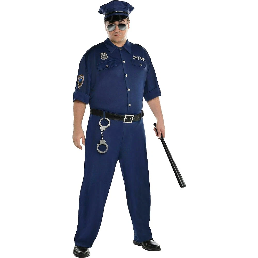 Polyester Police Costumes for Men