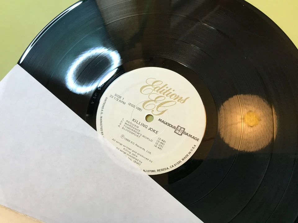 Killing Joke 1980 1st debut lp EGS 109 original vinyl oop rare punk goth PROMO! - Image 4 of 4